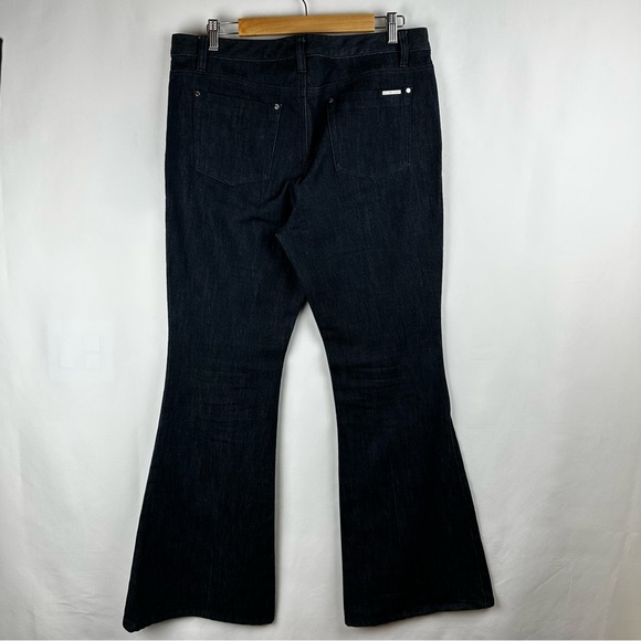Michael Kors dark wash flared jeans size 10 - Picture 2 of 5